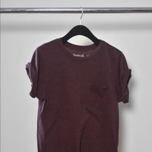 Oxblood Pocket Tee